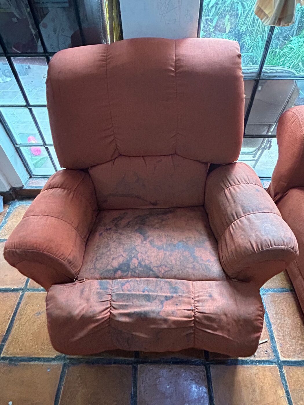 Sillón reclinable antes